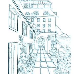 Раскраска Город Раскраска Город