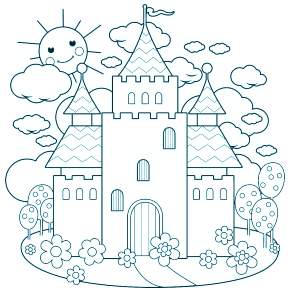 Раскраска Город Раскраска Город