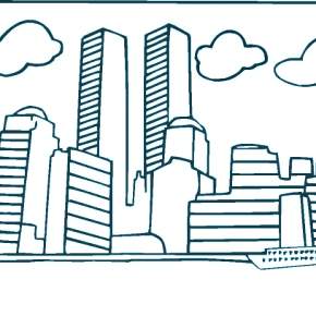 Раскраска Город Раскраска Город