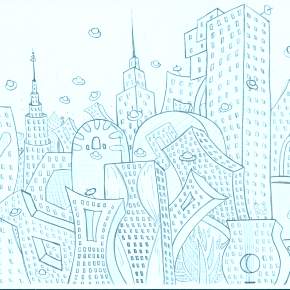 Раскраска Город Раскраска Город