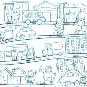 Раскраска Город Раскраска Город