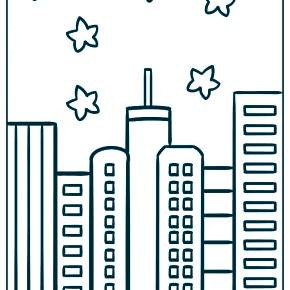 Раскраска Город Раскраска Город