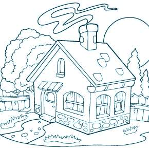 Раскраска Город Раскраска Город