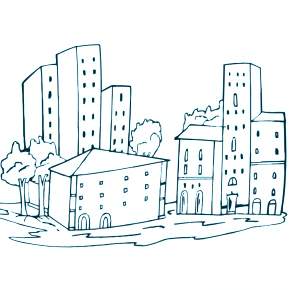 Раскраска Город Раскраска Город
