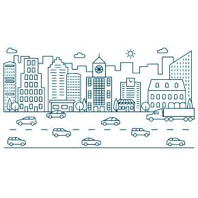 Раскраска Город Раскраска Город