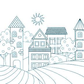 Раскраска Город Раскраска Город
