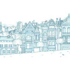 Раскраска Город Раскраска Город