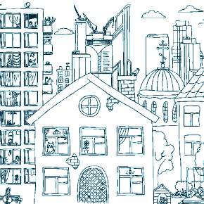 Раскраска Город Раскраска Город