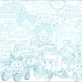 Раскраска Город Раскраска Город