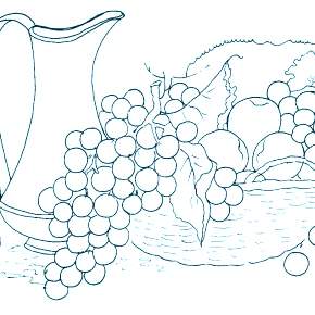 Раскраска Фрукты