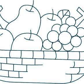 Раскраска Фрукты