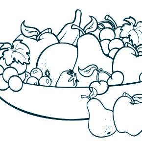 Раскраска Фрукты