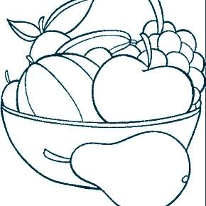 Раскраска Фрукты