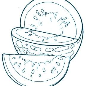 Раскраска Фрукты