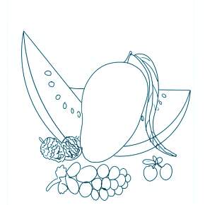 Раскраска Фрукты