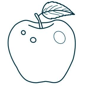 Раскраска Фрукты