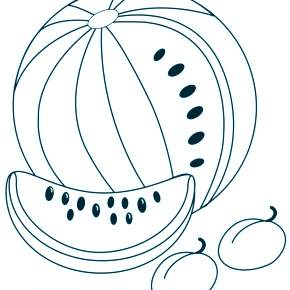 Раскраска Фрукты