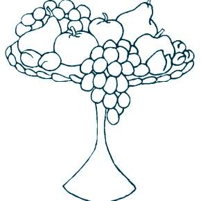 Раскраска Фрукты