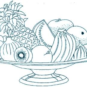 Раскраска Фрукты