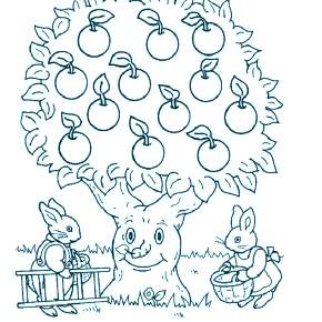 Раскраска Фрукты