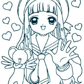 Раскраска Аниме