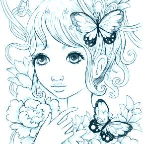 Раскраска Аниме