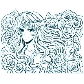 Раскраска Аниме