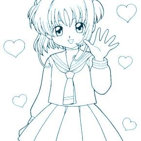 Раскраска Аниме