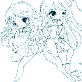 Раскраска Аниме