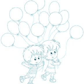 Раскраска Воздушные шары Раскраска Воздушные шары