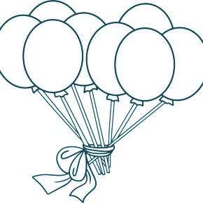 Раскраска Воздушные шары Раскраска Воздушные шары