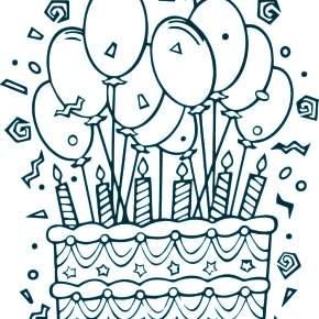 Раскраска Воздушные шары Раскраска Воздушные шары