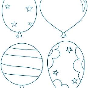 Раскраска Воздушные шары Раскраска Воздушные шары
