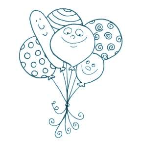 Раскраска Воздушные шары Раскраска Воздушные шары