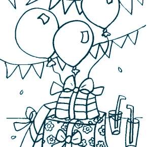 Раскраска Воздушные шары Раскраска Воздушные шары