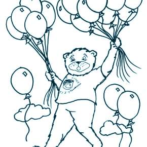 Раскраска Воздушные шары Раскраска Воздушные шары