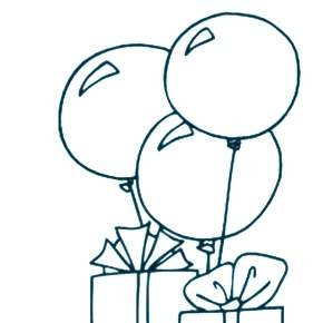 Раскраска Воздушные шары Раскраска Воздушные шары