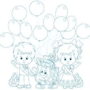 Раскраска Воздушные шары Раскраска Воздушные шары