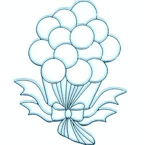 Раскраска Воздушные шары Раскраска Воздушные шары