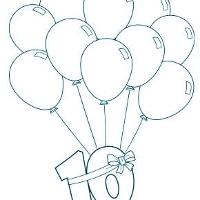 Раскраска Воздушные шары Раскраска Воздушные шары