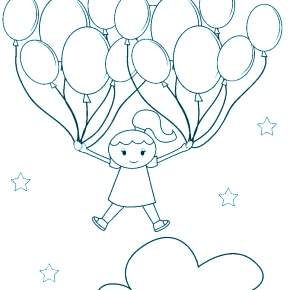 Раскраска Воздушные шары Раскраска Воздушные шары