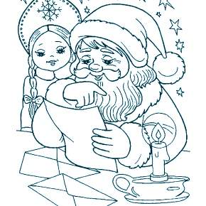 Раскраска Дед Мороз и Снегурочка Раскраска Дед Мороз и Снегурочка