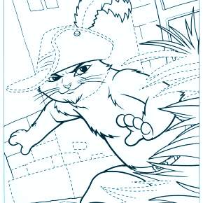 Раскраска Кот в сапогах Раскраска Кот в сапогах