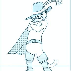 Раскраска Кот в сапогах Раскраска Кот в сапогах