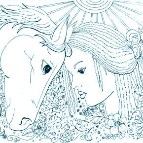 Раскраска Лошадки