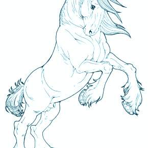 Раскраска Лошадки