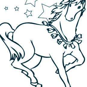 Раскраска Лошадки