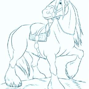 Раскраска Лошадки