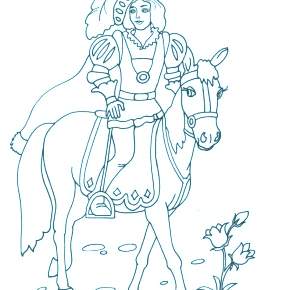 Раскраска Лошадки