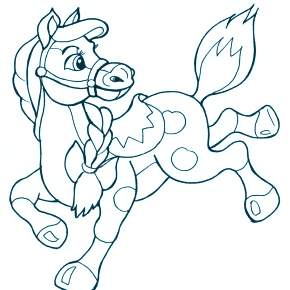 Раскраска Лошадки